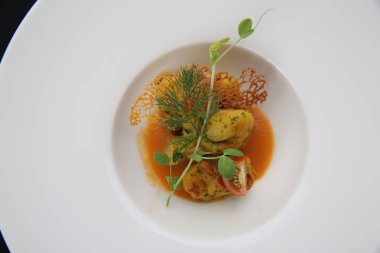 Plaka çorba üstten görünüm