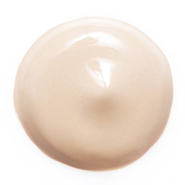 Sıvı makyaj Vakıflar/allık beyaz arka plan üzerinde