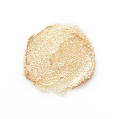 Beyaz izole pırıltılı makyaj örnekleri