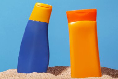 Boş Güneş Losyonu konteyner, tatil sırasında cilt koruma