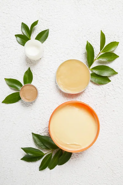 Organic Cosmetics Top View Natural Producys — Stock Photo, Image