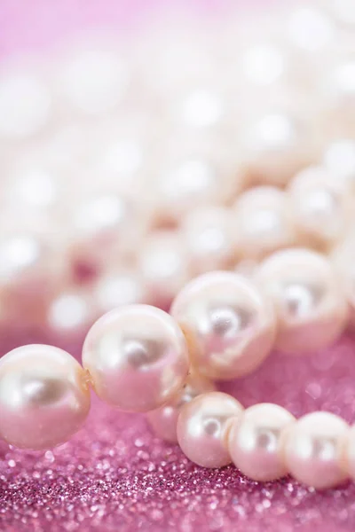 Pink Beads Macro Background Stock Photo, Picture and Royalty Free