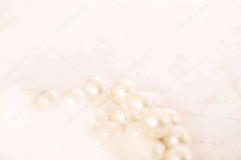 Pearls and Feathers, romantic set up with empty space