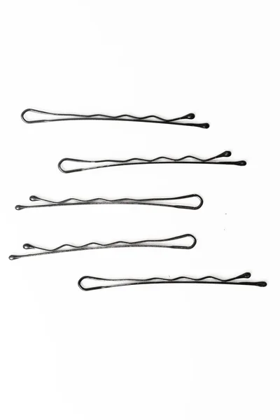 Bobby Pins Hairpins White Background — Stock Photo, Image