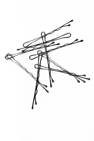 Bobby Pins Hairpins White Background — Stock Photo, Image