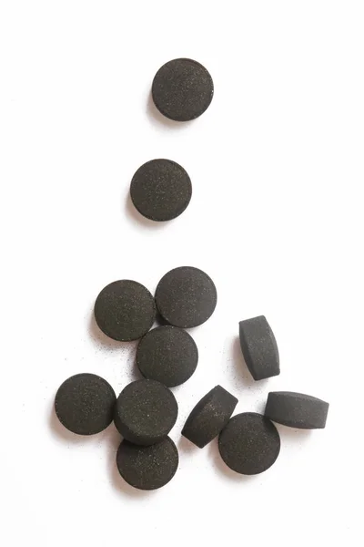 Activated Charcoal Pillen Wit — Stockfoto