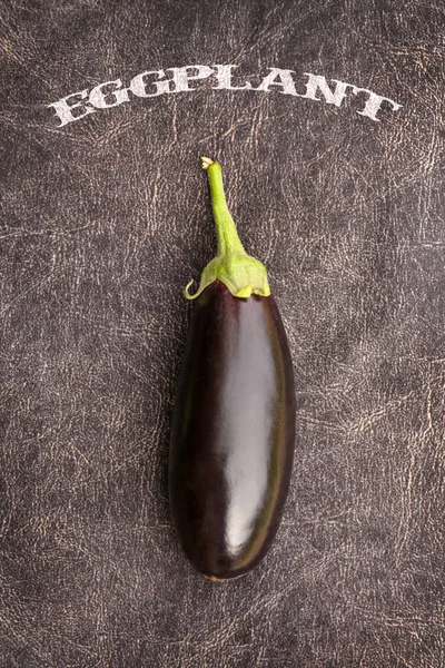 Delicious Purple Eggplant Dark Background — Stock Photo, Image