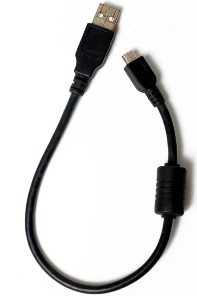 Kabel Connector Micro Usb Till Usb — Stockfoto