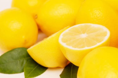 Beyaz üzerine limon, stüdyo imge