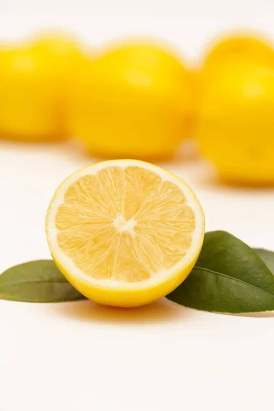 Lemon Studio Image White — Stock Photo, Image