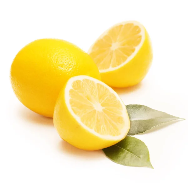 Zitrone Atelierbild Auf Weiß — Stockfoto