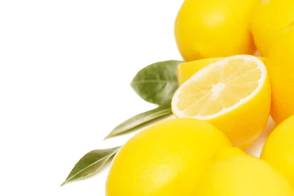 Lemon Studio Image White — Stock Photo, Image