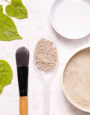 Plastik konteyner kozmetik kil tozu