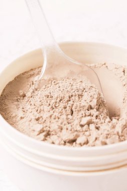 Plastik konteyner kozmetik kil tozu