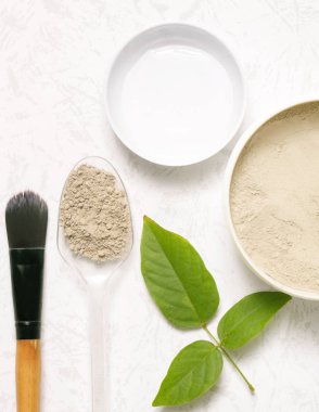 Plastik konteyner kozmetik kil tozu