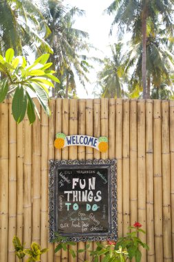 Tropikal tatil hoş geldiniz Yönetim Kurulu