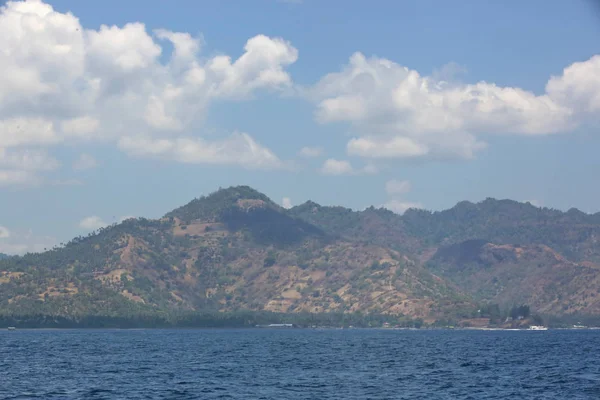 Panorama Pulau Pemandangan Dari Laut — Stok Foto