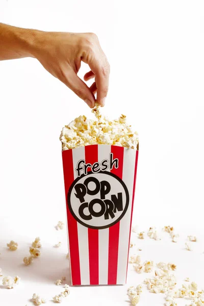 Frisches Popcorn Hautnah — Stockfoto
