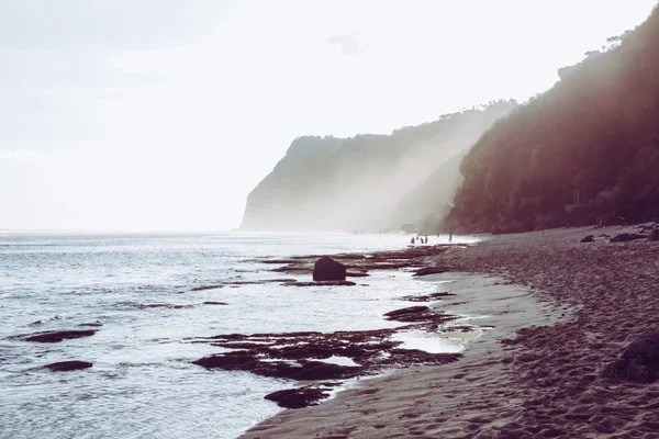 Vackra Remote Beach Lågvatten — Stockfoto