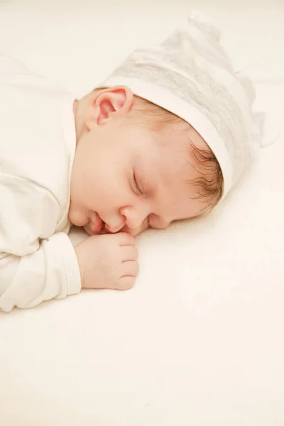 Portrait Adorable Newborn Baby Sleeping — Stock Photo, Image