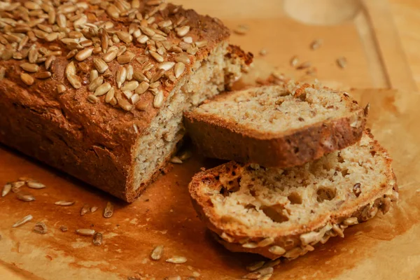 Homemade Fresh Baked Bread — Stock Photo, Image