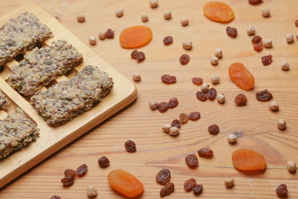 Healthy Seed Crackers Dry Fruits — Stock Photo, Image
