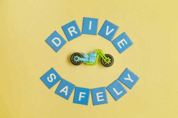 Drive safely, message & advice concept