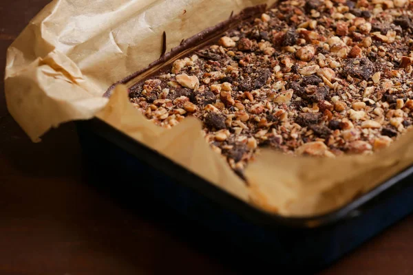 Fresh Baked Chocolate Brownies — Stock Photo, Image