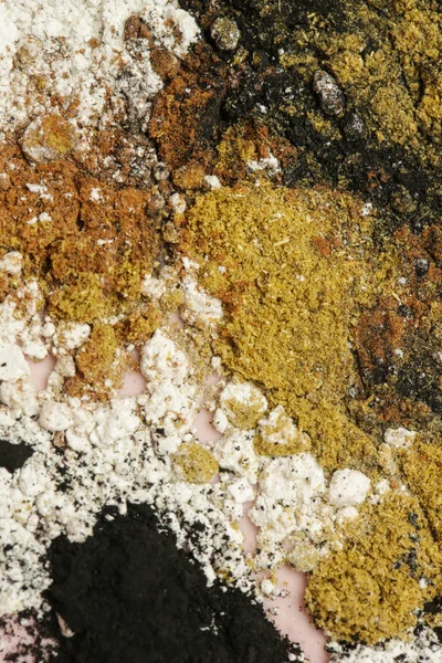 Αφηρημένο Πολύχρωμο Φόντο Σκόνη Κοντινό Όψη Των Μικτών Σκόνες Στοιχείο — Φωτογραφία Αρχείου