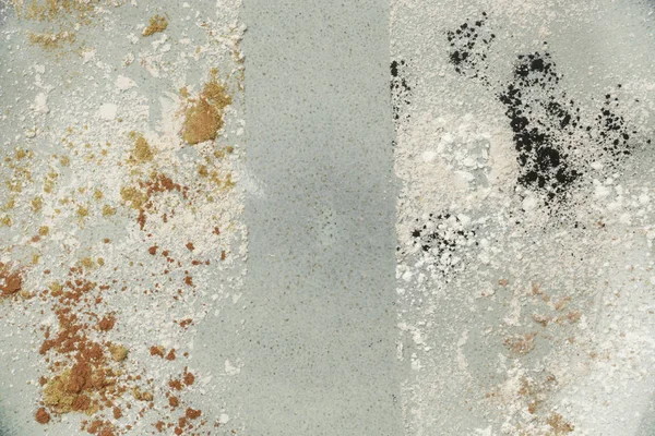 Soyut renkli toz arka plan, karışık tozlar, tasarım elemanı yakın görünümü