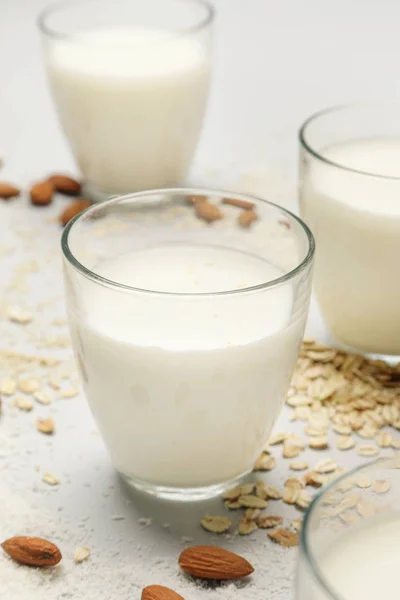 Βιολογικό Γαλακτοκομικό Φυτικό Γάλα Χωρίς Γλουτένη — Φωτογραφία Αρχείου