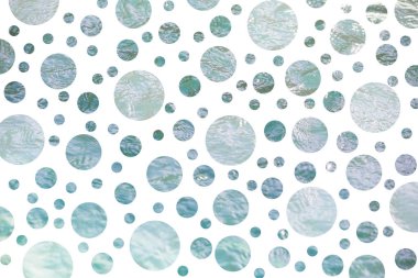 Mavi noktalı soyut polka nokta deseni