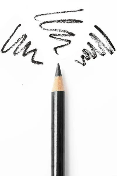 Zwarte Pen Met Drie Takt Monsters — Stockfoto