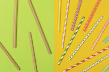 Tek kullanımlık plastik pipetler için alternatif olarak yeniden kullanılabilir bambu pipetler