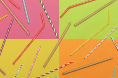 Tek kullanımlık plastik pipetler için alternatif olarak yeniden kullanılabilir bambu pipetler