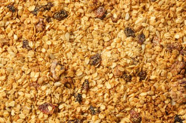 Ev yapımı granola arka planı