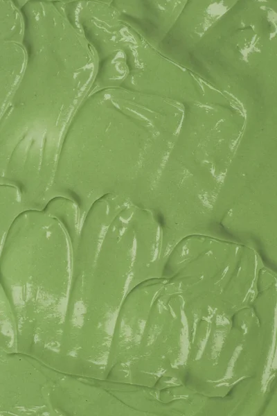Zelené Přírodní Kosmetické Obličeje Bláto Texturované Pozadí Zelená Hliněná Maska — Stock fotografie