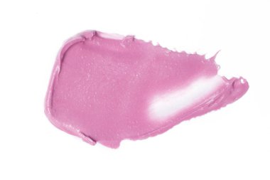 Kremsi pembe makyaj ya da beyaza sürülmüş kozmetik ürünü