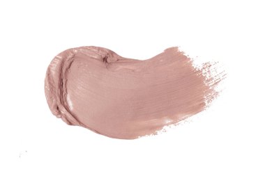 Kremsi bej makyaj ya da beyaza sürülmüş kozmetik ürün