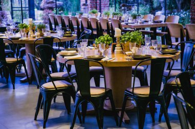 Hall kutlamalar için akşam kutlama için hazır