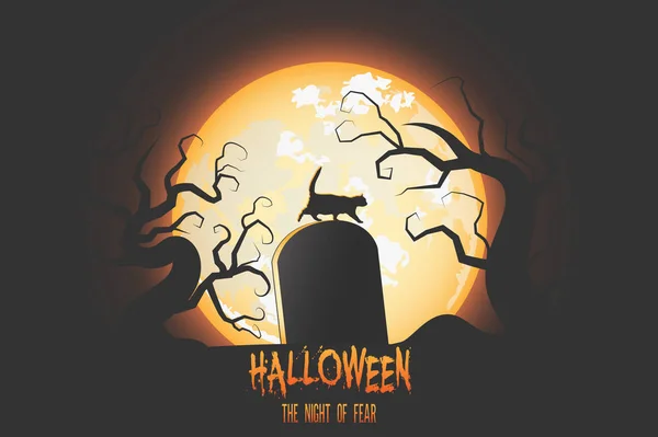 Halloween Sale Vector Banner Lettering Detailed Engraving Background Pumpkin Crow — Stock Vector