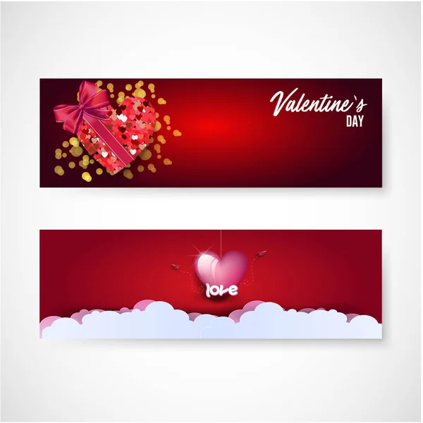 День Святого Валентина Продаж Фону Набором Іконок Векторні Ілюстрації Шпалери — стоковий вектор
