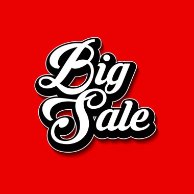 Satış afişi tasarımı, büyük indirim özel teklifi. Vektör illüstrasyonu.