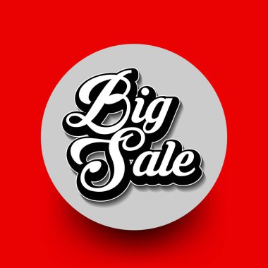 Satış afişi tasarımı, büyük indirim özel teklifi. Vektör illüstrasyonu.