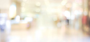 Bulanık arkaplan: Bokeh ışıklı arka planı olan bulanık modern ofis, bulanık soyut pankart, Görüntü mağazası, iş arkaplanı konsepti için dükkan