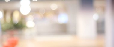 Bulanık soyut arkaplan, bulanık parlak ışık fotokopi arkaplanı, afiş, boş modern ofis iç mimari bina tasarımı arka planı