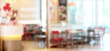 Bulanık arkaplan, bulanık kafe, soyut ışık arkaplanı olan restoran, dükkan vitrini, afiş, duvar kağıdı 