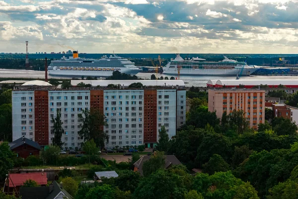 Két Vonalhajózásban Rigában Tour Utazási Wellness Szolgáltatások — Stock Fotó