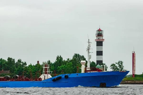 Mavi kargo tanker gemisi Baltık Denizi hareketli