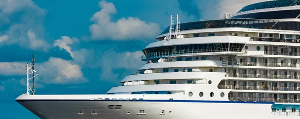 Luxe Cruise Liner Aan Gang Reisdiensten Reizen Wellness — Stockfoto